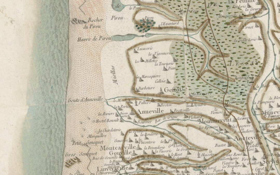 Carte de Geffosses au XIXe siècle